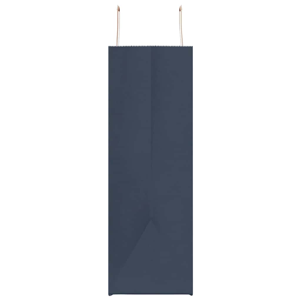 Paper Bags 250 pcs with Handles Blue 54x15x49 cm
