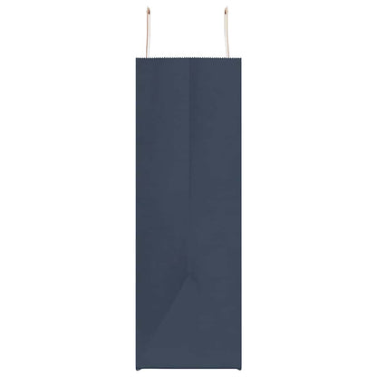 Paper Bags 250 pcs with Handles Blue 54x15x49 cm