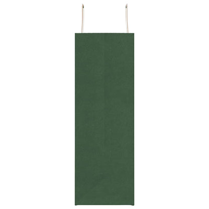 Paper Bags 250 pcs with Handles Green 45x17x48 cm