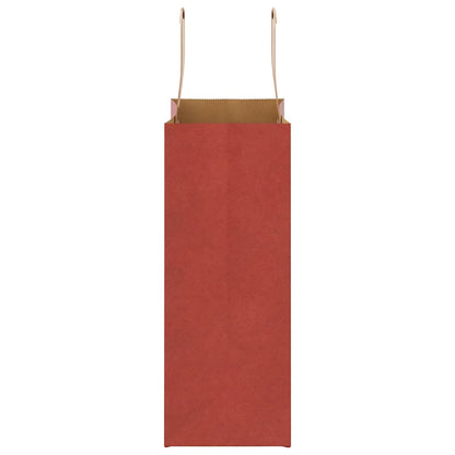Paper Bags 50 pcs with Handles Red 21x11x28 cm