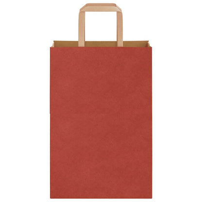 Paper Bags 50 pcs with Handles Red 21x11x31 cm