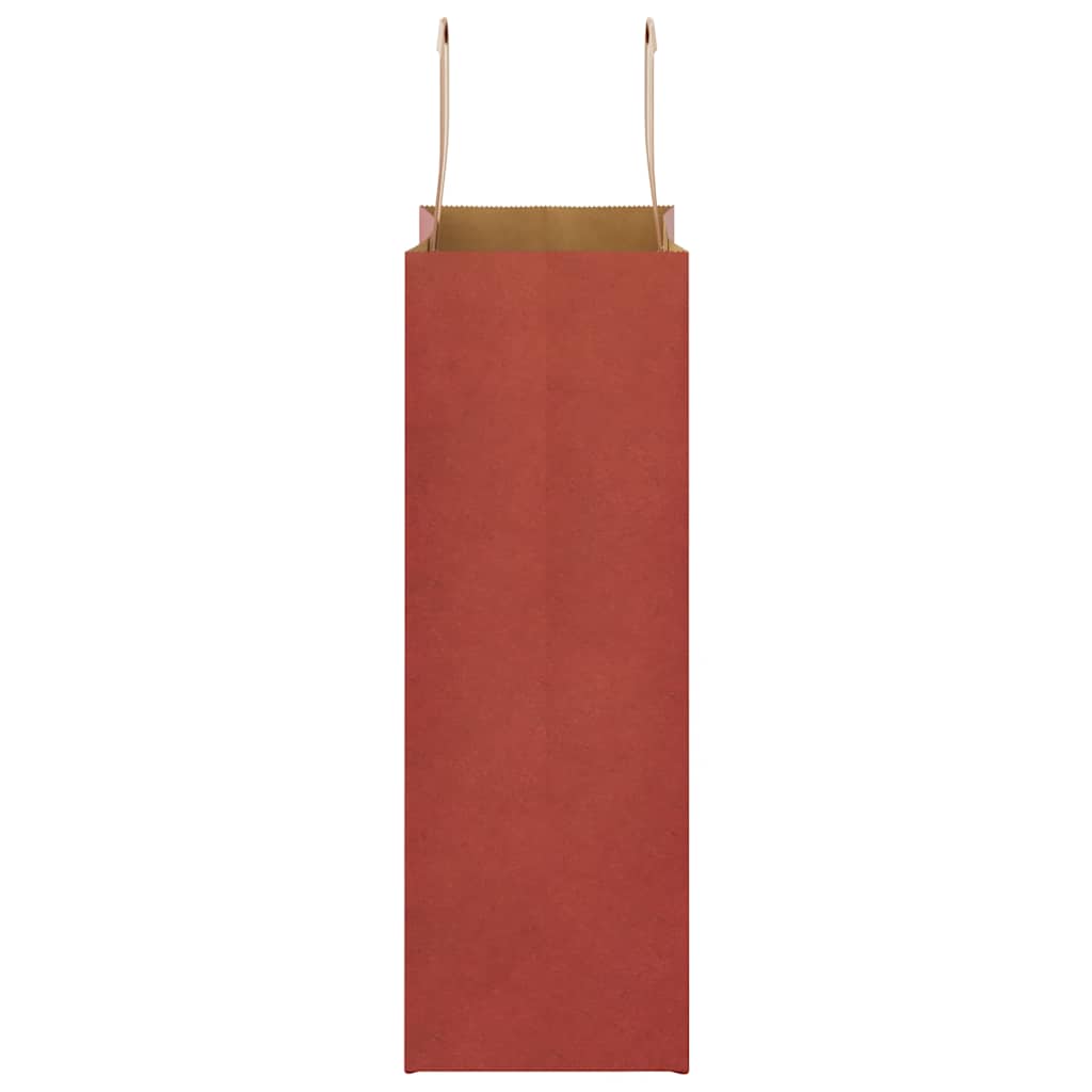 Paper Bags 50 pcs with Handles Red 21x11x31 cm