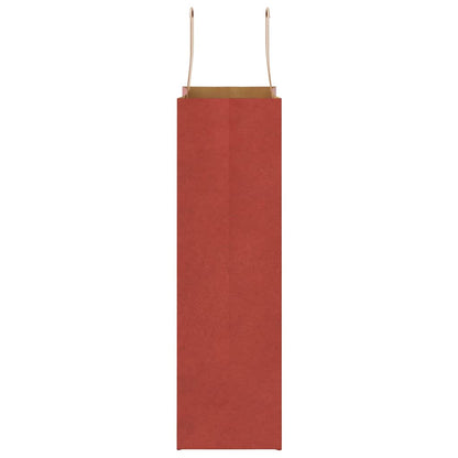 Paper Bags 50 pcs with Handles Red 21x11x36 cm
