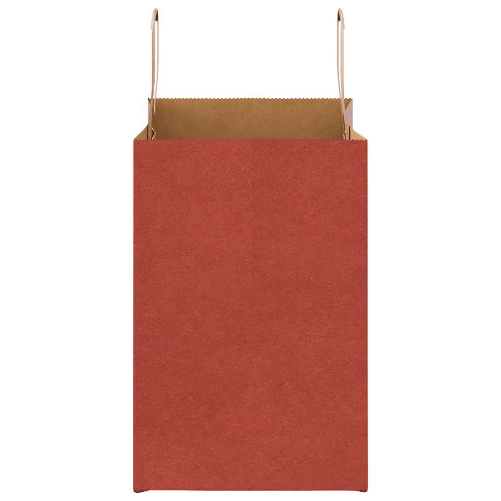 Paper Bags 50 pcs with Handles Red 26x17x25 cm