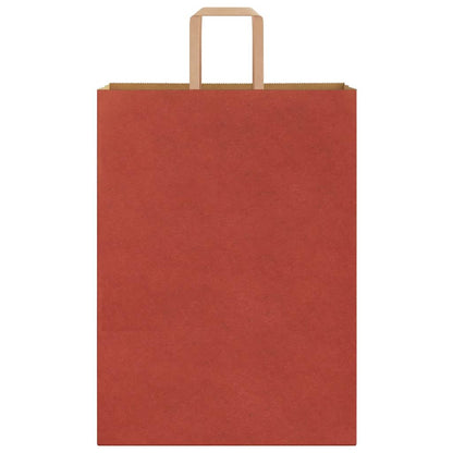 Paper Bags 50 pcs with Handles Red 32x17x44 cm