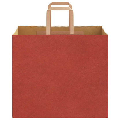 Paper Bags 50 pcs with Handles Red 32x22x28 cm