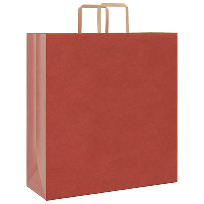 Paper Bags 50 pcs with Handles Red 45x17x48 cm