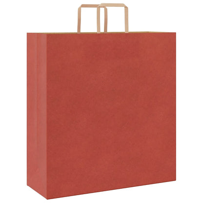 Paper Bags 50 pcs with Handles Red 45x17x48 cm