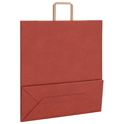 Paper Bags 50 pcs with Handles Red 45x17x48 cm