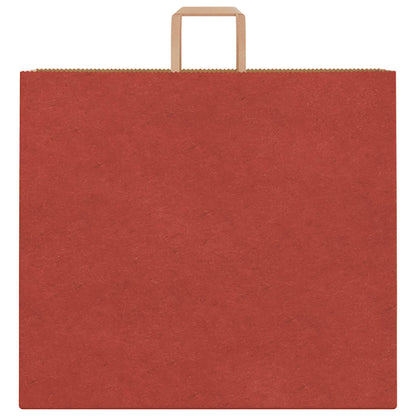 Paper Bags 50 pcs with Handles Red 54x15x49 cm