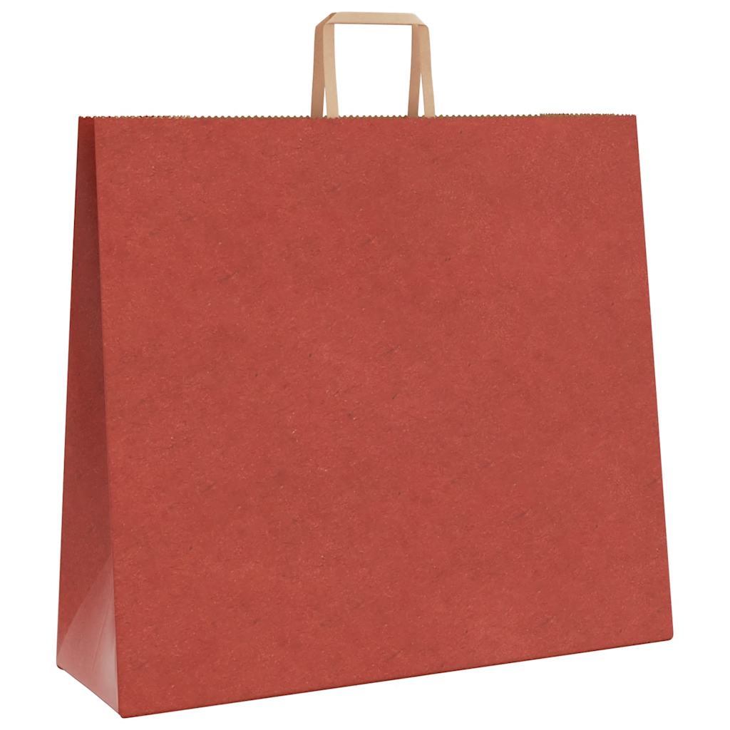 Paper Bags 50 pcs with Handles Red 54x15x49 cm