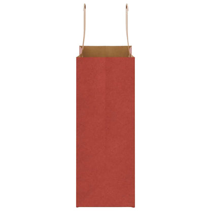 Paper Bags 250 pcs with Handles Red 21x11x28 cm