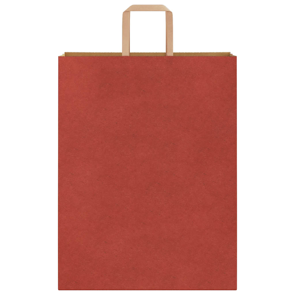 Paper Bags 250 pcs with Handles Red 32x12x42 cm