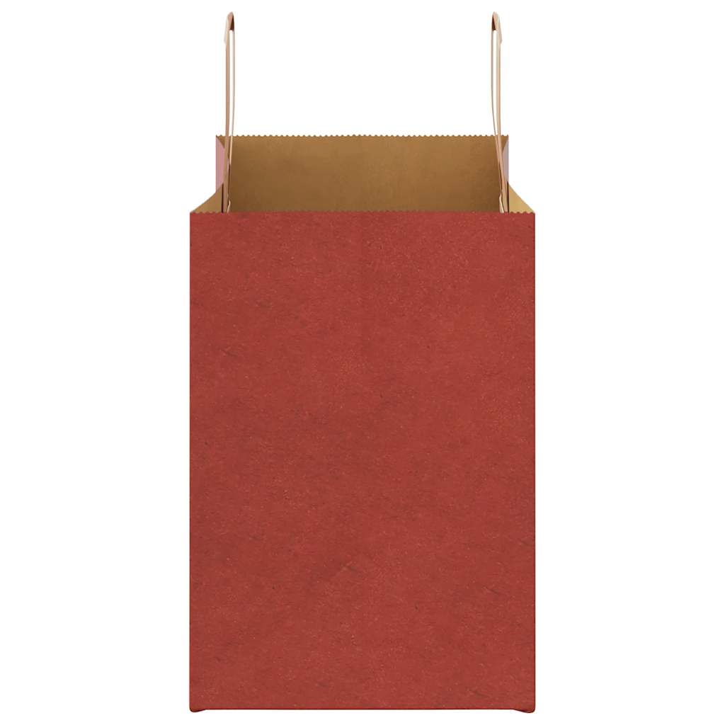 Paper Bags 250 pcs with Handles Red 32x17x25 cm