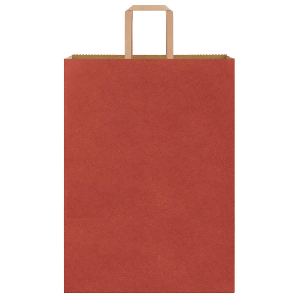 Paper Bags 250 pcs with Handles Red 32x17x44 cm
