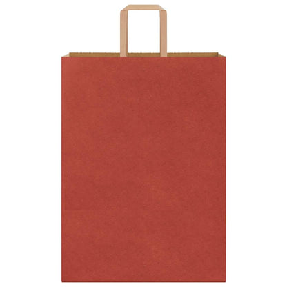 Paper Bags 250 pcs with Handles Red 32x17x44 cm