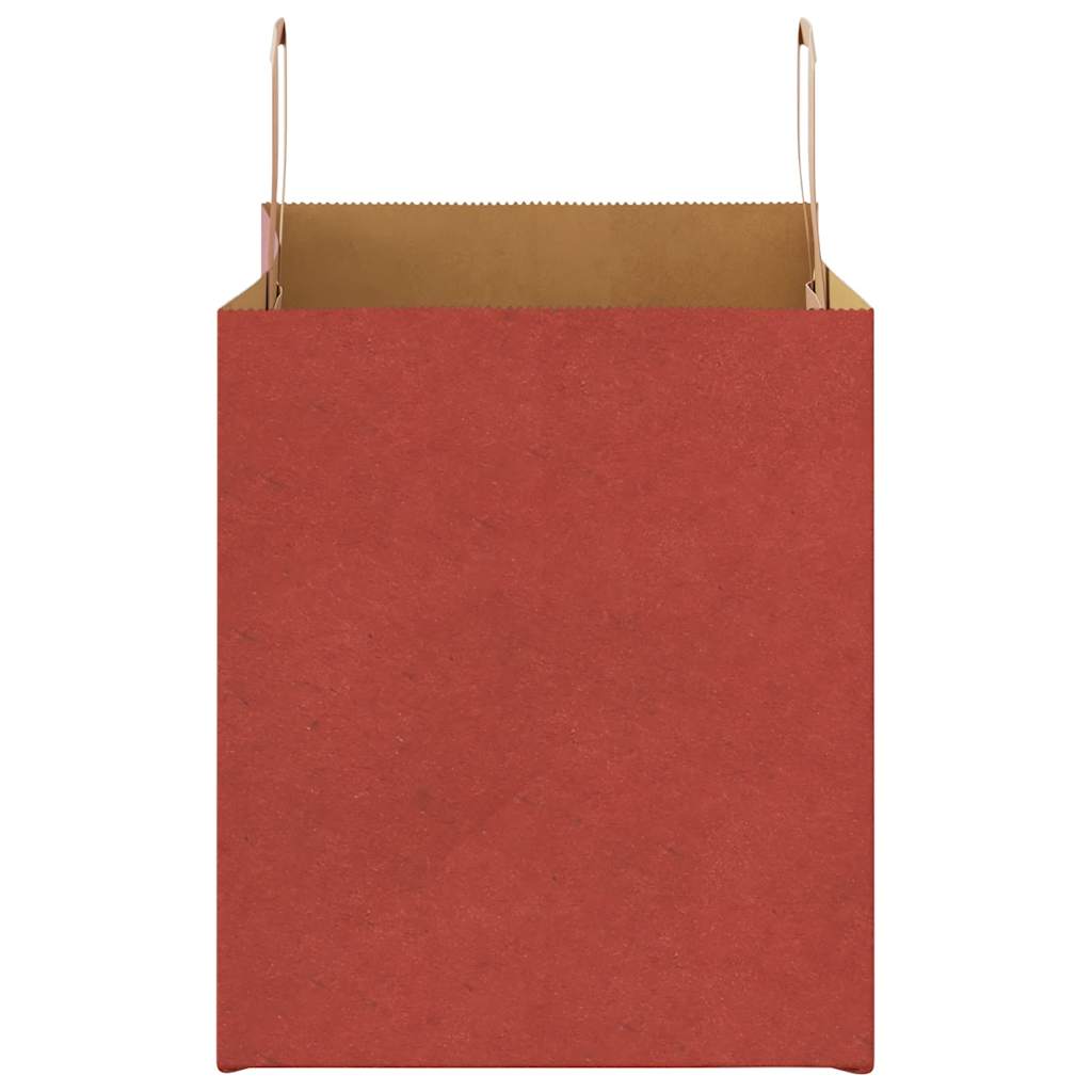 Paper Bags 250 pcs with Handles Red 32x22x24 cm