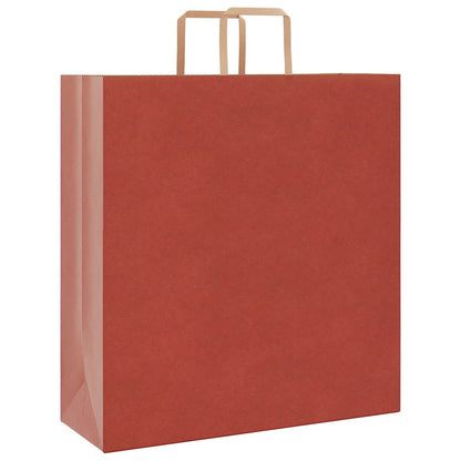 Paper Bags 250 pcs with Handles Red 45x17x48 cm