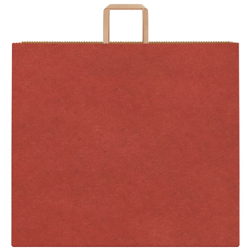 Paper Bags 250 pcs with Handles Red 54x15x49 cm