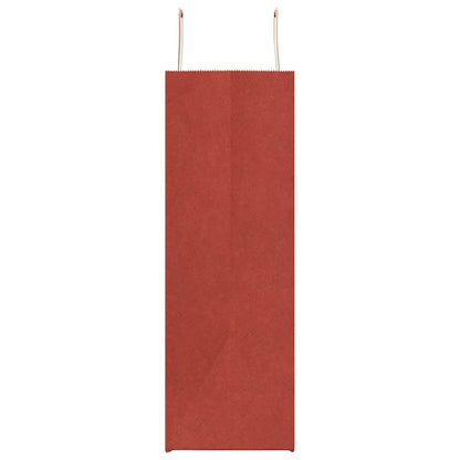 Paper Bags 250 pcs with Handles Red 54x15x49 cm