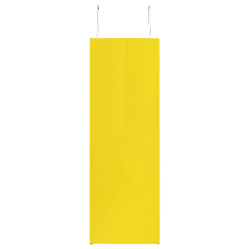 Paper Bags 50 pcs with Handles Yellow 54x15x49 cm