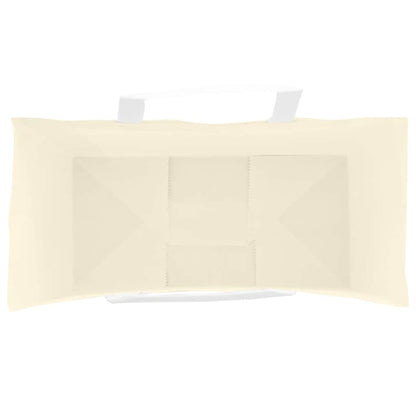 Paper Bags 250 pcs with Handles Yellow 18x8x22 cm