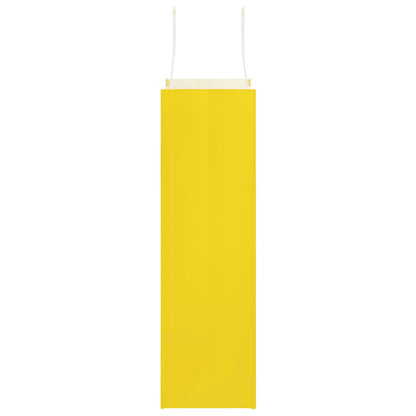 Paper Bags 250 pcs with Handles Yellow 21x11x36 cm
