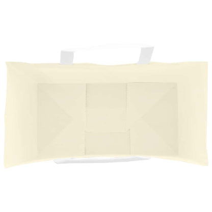 Paper Bags 250 pcs with Handles Yellow 21x11x36 cm