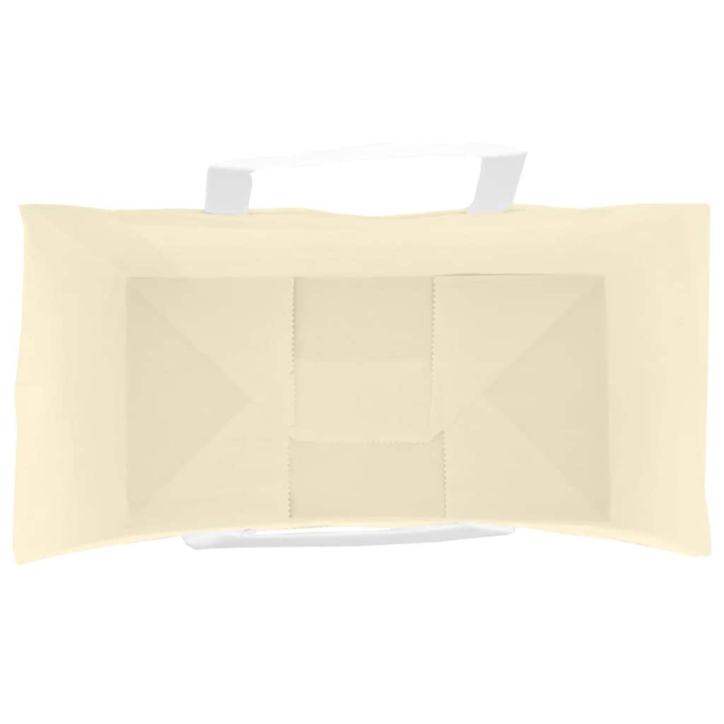 Paper Bags 250 pcs with Handles Yellow 32x17x25 cm