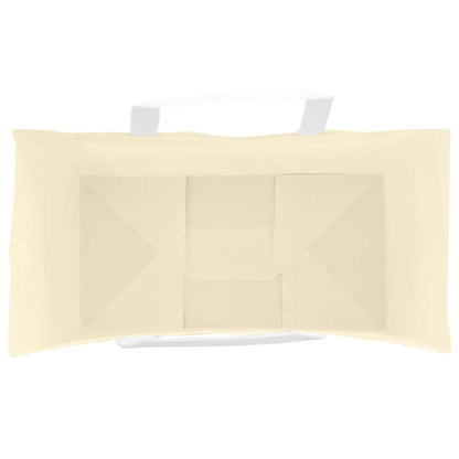 Paper Bags 250 pcs with Handles Yellow 32x17x25 cm