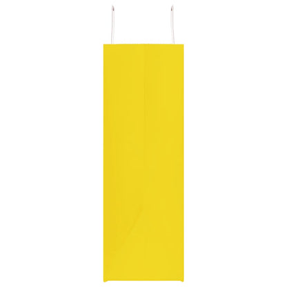 Paper Bags 250 pcs with Handles Yellow 54x15x49 cm