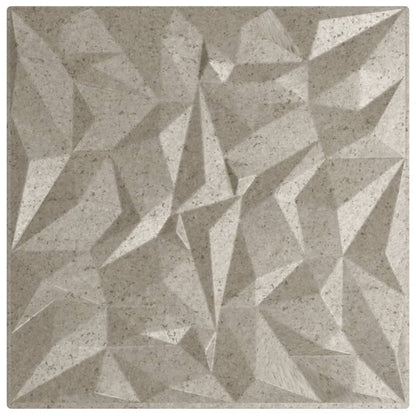 Wall Panels 12 pcs Beton 50x50 cm XPS 3 m² Amethyst