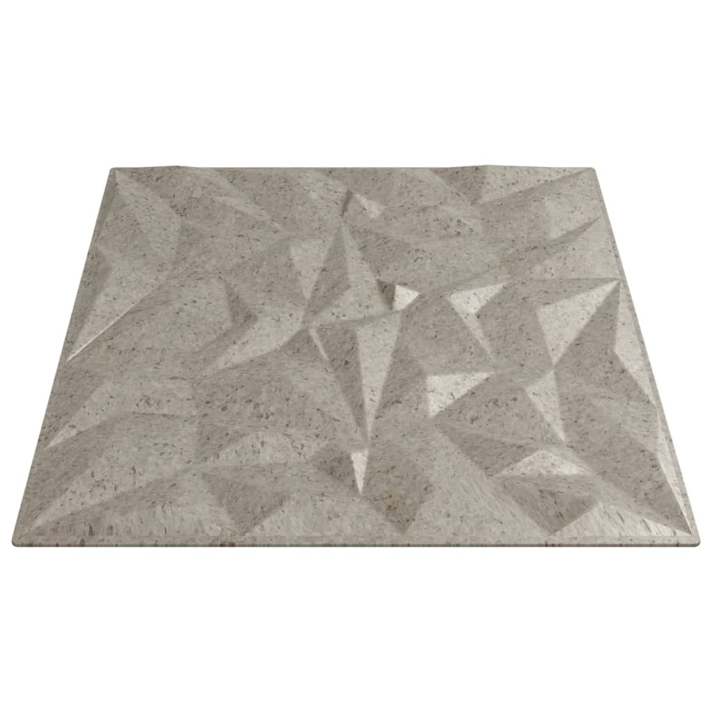 Wall Panels 12 pcs Beton 50x50 cm XPS 3 m² Amethyst