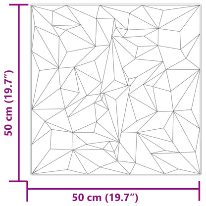 Wall Panels 12 pcs Beton 50x50 cm XPS 3 m² Amethyst