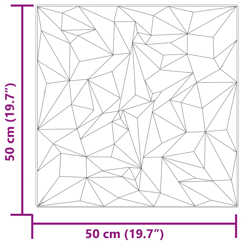 Wall Panels 24 pcs Beton 50x50 cm XPS 6 m² Amethyst