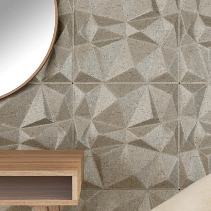 Wall Panels 12 pcs Beton 50x50 cm XPS 3 m² Diamond
