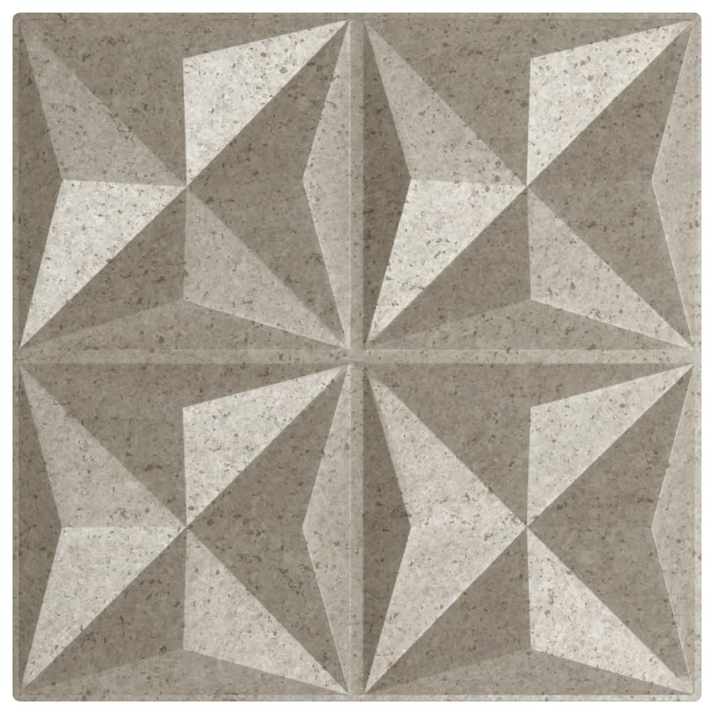 Wall Panels 12 pcs Beton 50x50 cm XPS 3 m² Origami