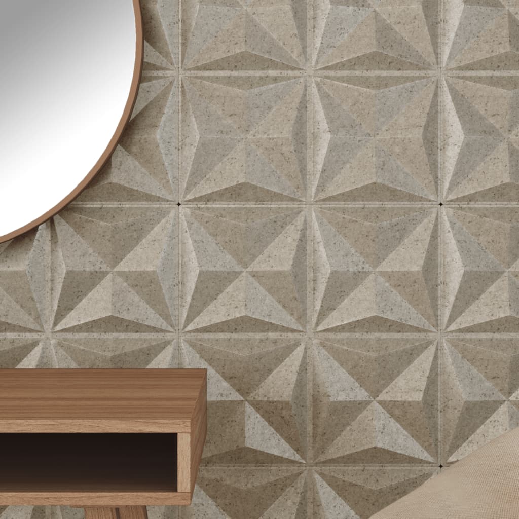 Wall Panels 12 pcs Beton 50x50 cm XPS 3 m² Origami