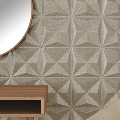 Wall Panels 12 pcs Beton 50x50 cm XPS 3 m² Origami