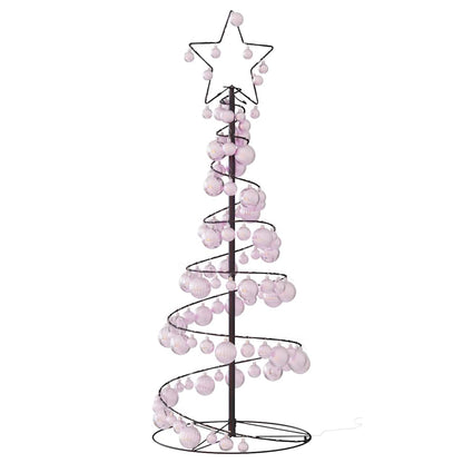 LED Christmas Tree with Baubles 80 LEDs Warm White 120 cm