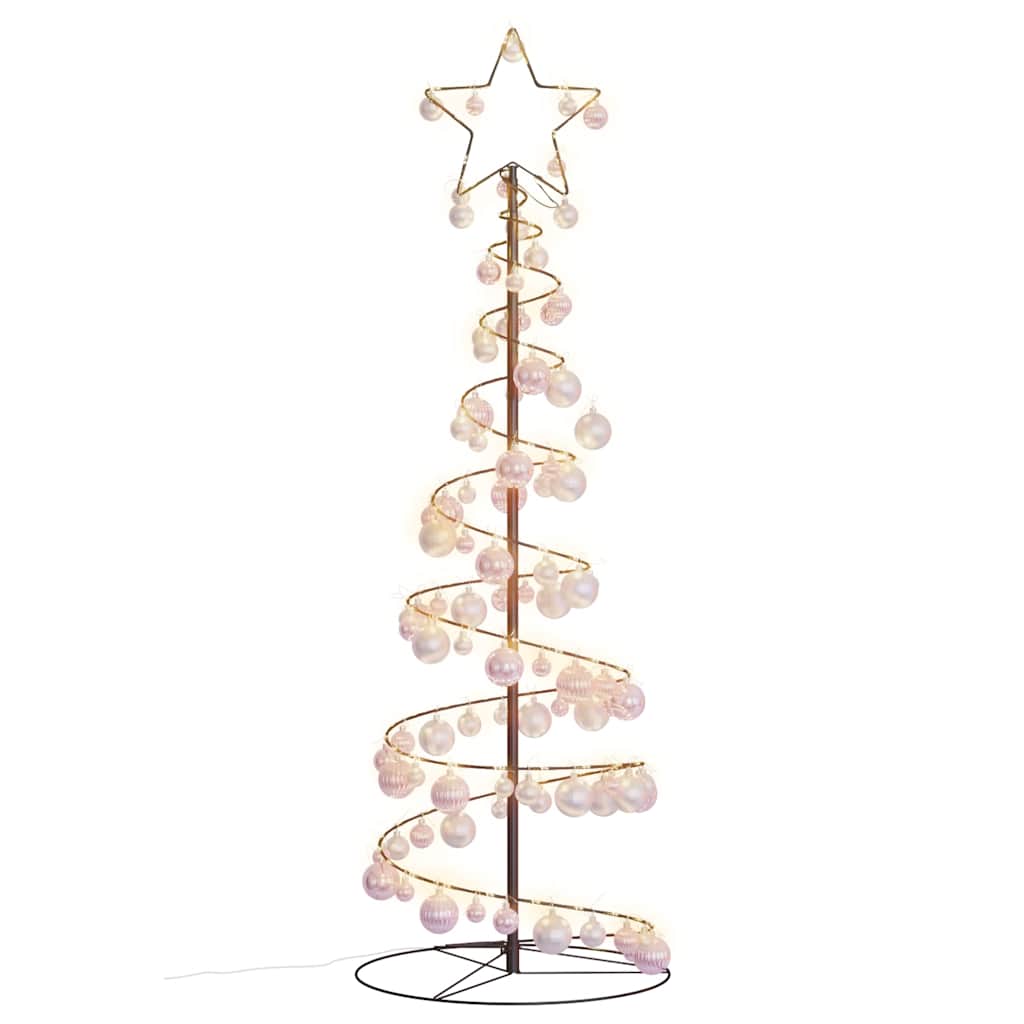 LED Christmas Tree with Baubles 100 LEDs Warm White 150 cm