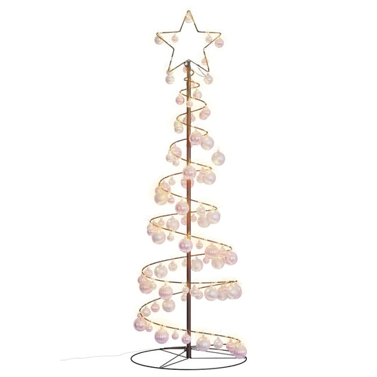 LED Christmas Tree with Baubles 100 LEDs Warm White 150 cm