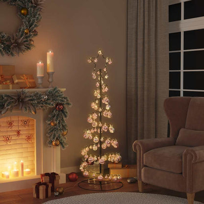 LED Christmas Tree with Baubles 100 LEDs Warm White 150 cm