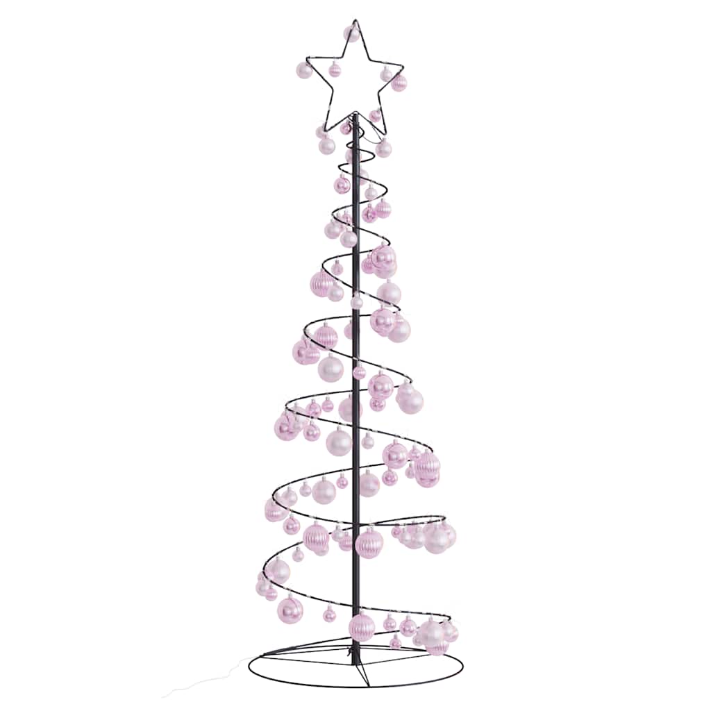 LED Christmas Tree with Baubles 100 LEDs Warm White 150 cm
