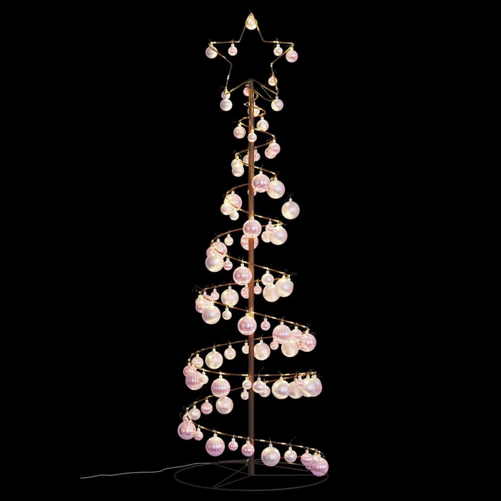 LED Christmas Tree with Baubles 100 LEDs Warm White 150 cm