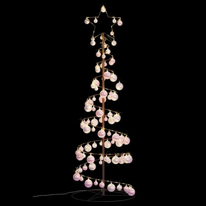 LED Christmas Tree with Baubles 100 LEDs Warm White 150 cm