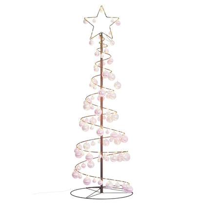 LED Christmas Tree with Baubles 100 LEDs Warm White 150 cm