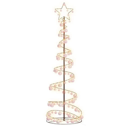 LED Christmas Tree with Baubles 120 LEDs Warm White 180 cm