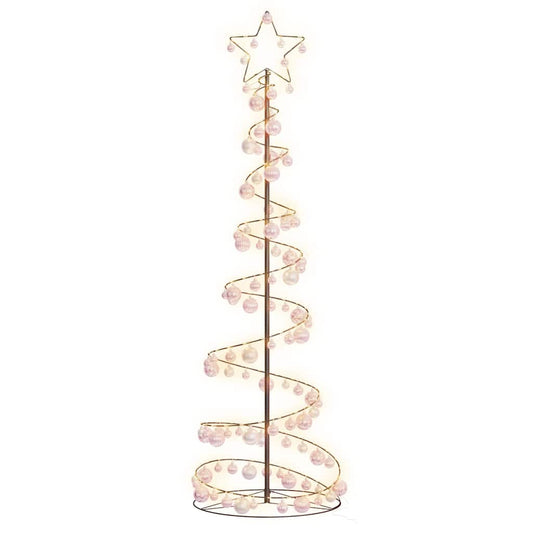 LED Christmas Tree with Baubles 120 LEDs Warm White 180 cm