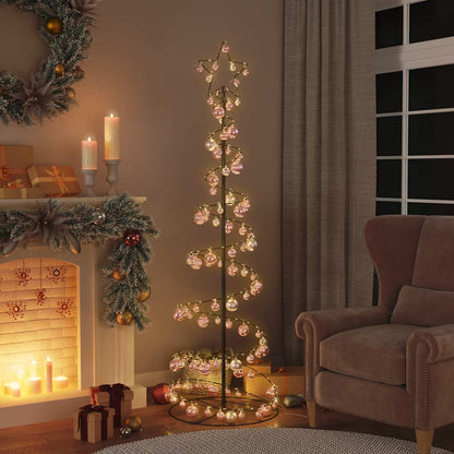 LED Christmas Tree with Baubles 120 LEDs Warm White 180 cm